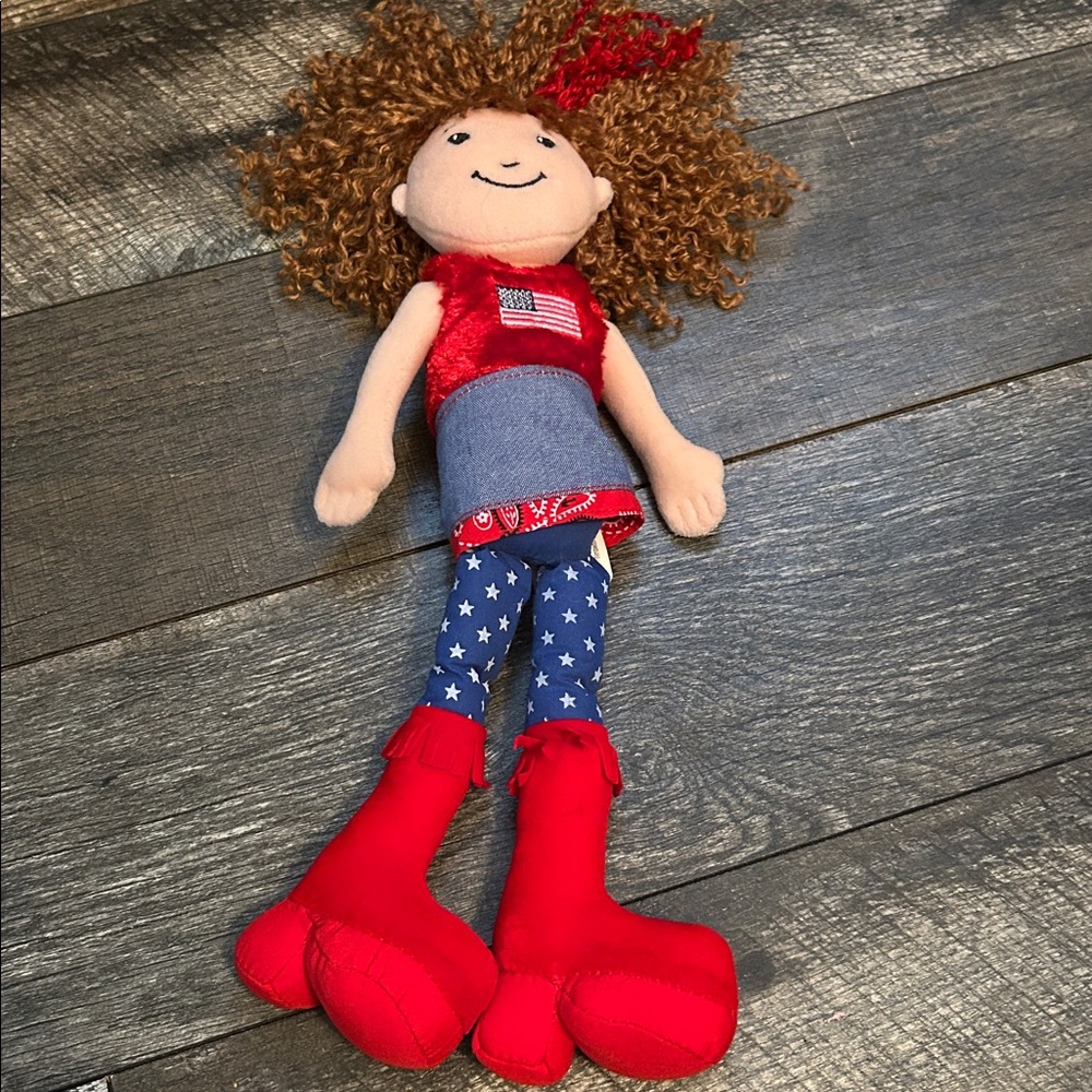 Manhattan Toy Groovy Girls Doll Vanessa USA Patriotic Plush Rag Doll 12” 2002